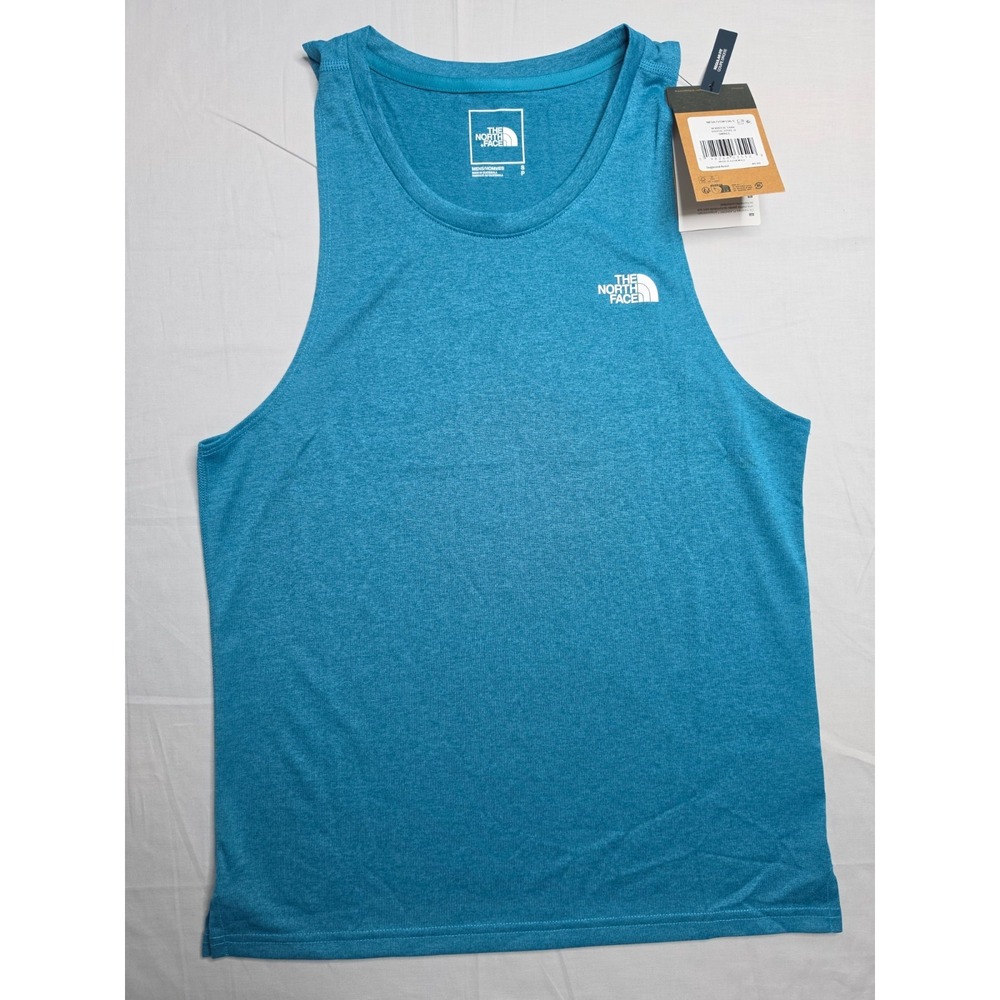 The North Face Flashdry Breeze Tank Top Men's Small Blue Lightweight Performance